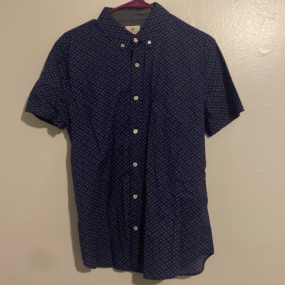 AG s/s button up. Blue